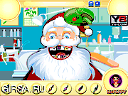 Флеш игра онлайн Санта Клаус на приеме у зубного врача