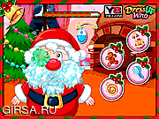 Флеш игра онлайн Макияж для Санта Клауса / Santa Claus Beardy Makeover