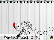 Флеш игра онлайн Рождество Санта-Клаус На Велосипеде Приключения