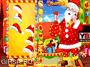 Флеш игра онлайн Санта-клаус приезжает к ребенку