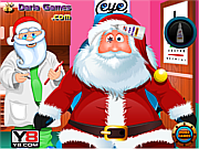 Флеш игра онлайн Санта на приеме у окулиста / Santa Eye Care Doctor