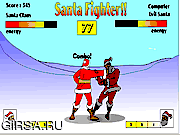 Флеш игра онлайн Самолет-истребитель Санта / Santa Fighter