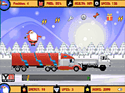 Флеш игра онлайн Подарок Санта Грузовик / Santa Gift Truck