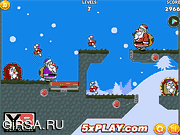 Флеш игра онлайн Санта приключение