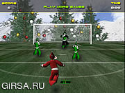 Флеш игра онлайн Футбольный вызов Санты