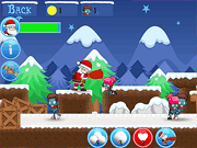 Флеш игра онлайн Санта против зомби