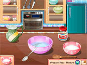 Флеш игра онлайн Кулинария класс Сары : сладкий Зайчик хлеба / Sara's Cooking Class : Sweet Bunny Bread