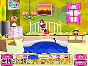 Флеш игра онлайн Сара Спальня Декор
