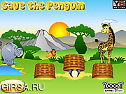 Флеш игра онлайн Спасение пингвина