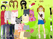 Флеш игра онлайн Cool for School Dress Up