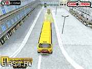 Флеш игра онлайн Школьный автобус мания 3D парковка