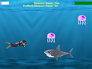 Флеш игра онлайн Подводное Погружение Опасности