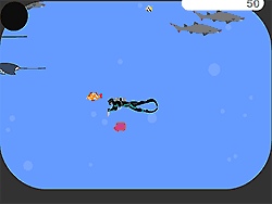 Флеш игра онлайн Подводный рывок