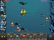 Флеш игра онлайн Корабли против монстров / Ships vs Monsters