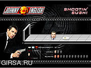 Флеш игра онлайн Джонни Инглиш - Выстрел Суши / Johnny English - Shootin' Sushi
