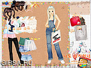 Флеш игра онлайн Делающая покупки Девочка 4 Наряжается / Shopping Girl 4 Dress Up