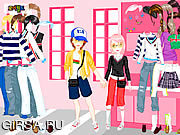 Флеш игра онлайн Shopping In Love Dress Up