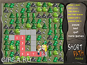 Флеш игра онлайн Short Path Puzzle