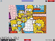 Флеш игра онлайн Симпсон. Пазл / Simpsons Jigsaw