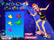 Флеш игра онлайн Скейтборда девушки одеваются / Skateboard Girl Dress Up