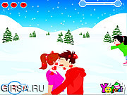 Флеш игра онлайн катанию Поцелуй / Skating Kiss