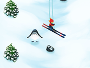 Флеш игра онлайн Лыжная Герой / Ski Hero