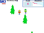 Флеш игра онлайн Лыжные Гонщики