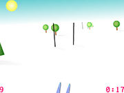Флеш игра онлайн Лыжный Симулятор