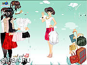 Флеш игра онлайн Skirt and Blouse Dress Up