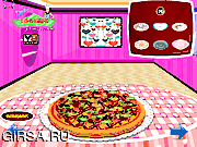 Флеш игра онлайн Готовим пиццу