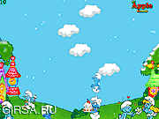 Флеш игра онлайн Облака / Smurfs Clouds 