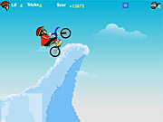 Флеш игра онлайн Снежный Байкер / Snow Biker