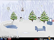 Флеш игра онлайн Снежная Пещера Рождественский Побег