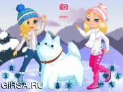 Флеш игра онлайн Зимний прикид / Snow Friends