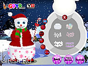 Флеш игра онлайн Рождественский  наряд для снеговика / Snow Man Xmas Dress up