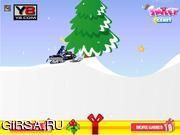 Флеш игра онлайн Гонки на снегоходах / Snow Mobile racing