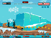 Флеш игра онлайн Экстрим на грузовике зимой / Snow Truck Extreme