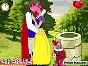 Флеш игра онлайн Белоснежка целует принца