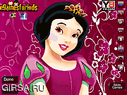 Флеш игра онлайн Макияж Снежной королевы / Snow White Makeup 
