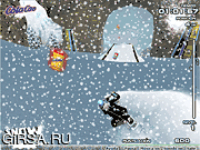 Флеш игра онлайн На снегоходах / Snowbike