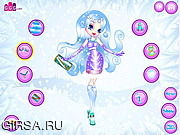 Флеш игра онлайн Наряд для принцессы снежинок