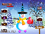 Флеш игра онлайн Снеговик / Snowman Decor 