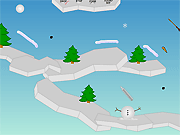 Флеш игра онлайн Снеговики Хилл / Snowmans Hill