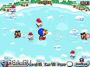 Флеш игра онлайн Марио и снеговики