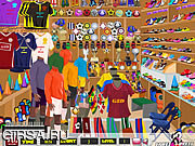 Флеш игра онлайн Найти предметы - Футбол магазин