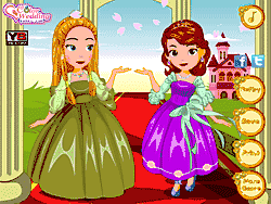 Флеш игра онлайн София и Амбер цветочные девушки