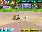 Флеш игра онлайн Увлекательная гонка с Софией / Sofia Carriage Ride