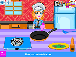 Флеш игра онлайн София готовит китайскую лапшу