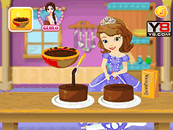 Флеш игра онлайн София готовит торт принцессе