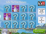 Флеш игра онлайн Тренировка памяти / Sofia the First Memory